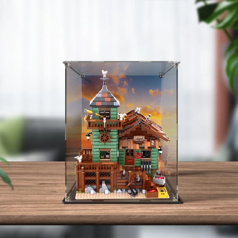 Acrylic Display Box for Lego 21310 Old Fishing Store Dustproof Clear Display Case (Toy Bricks Set not Included） 6