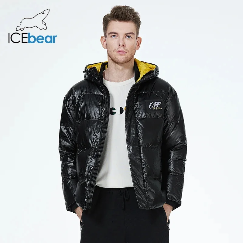 Winter Men's Down Jacket High-quality Fashionable Puffer Jacket Brand Warm Coat ICEbear MWY20953D