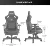 Kaiser 3 XL Gaming Chair for Adults - Ergonomic Black Leather Gaming Chairs with Lumbar Support 1