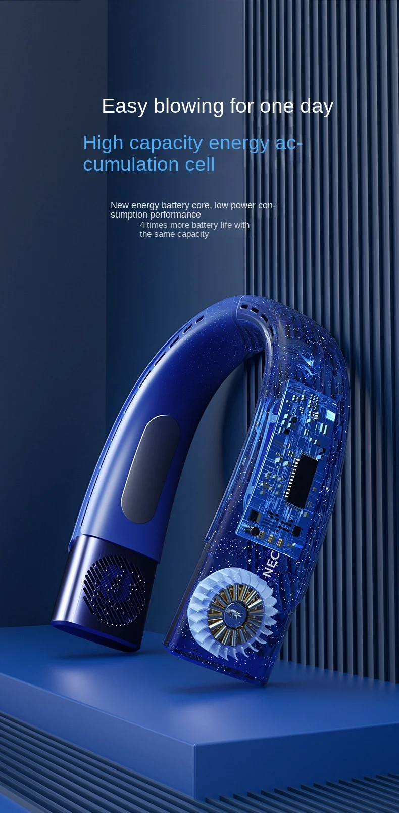 tipo C, USB recarregável, refrigerador de ar,