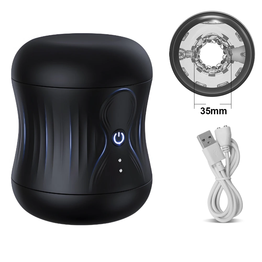 Automatic Masturbation Cup For Men Soft Silicone Vibrating Toy_voghion.com
