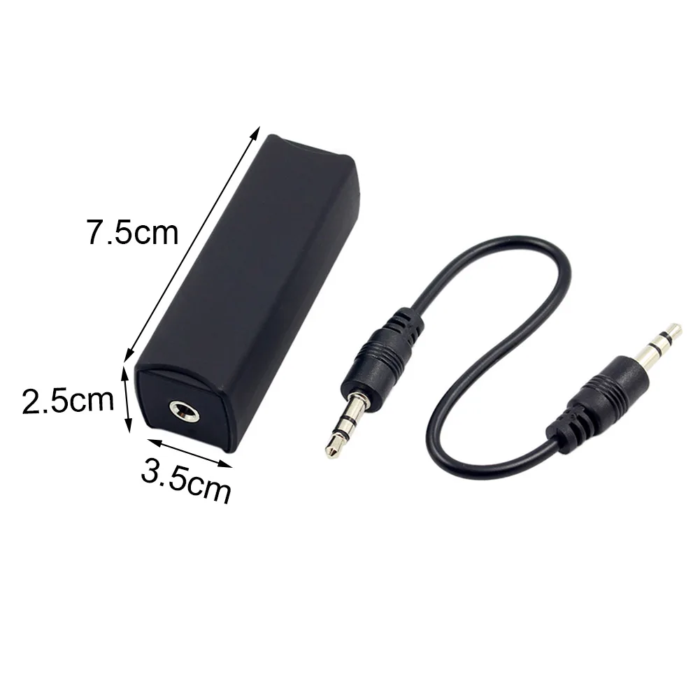 3.5mm AUX Audio Ground Loop Isolator Cable Noise FilterKiller Car Accessory