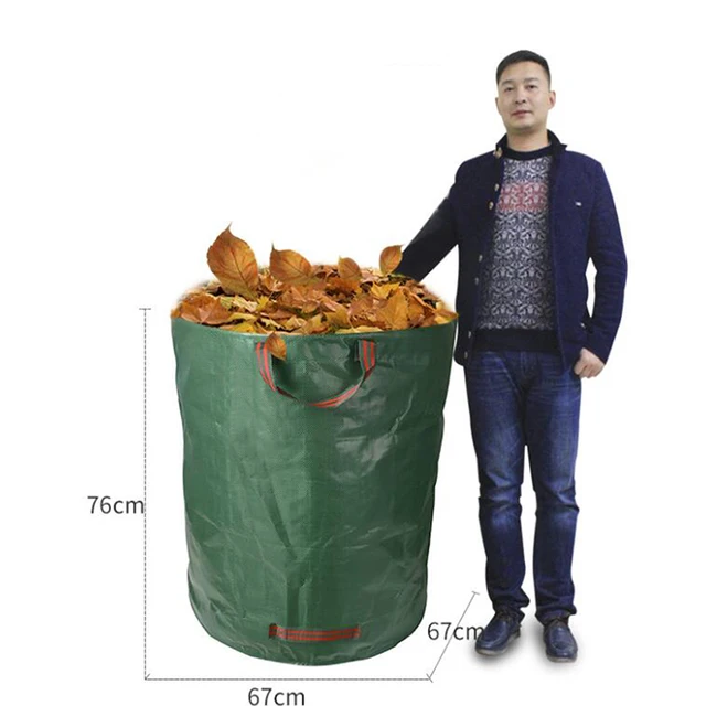 Összecsukható Kuka A Kerti Hulladék Tartályok Udvari Szalma Fűszalagok Szeméttáskák Kosár Vízálló Kültéri Tartály - Image 5