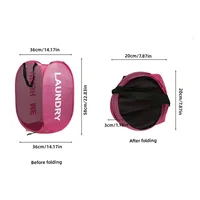 Folding Popup Laundry Baskets Home Mesh High Capacity Washable Dirty Clothes Toys Dolls Storage Bathroom Hamper Bag Side Pockets 6