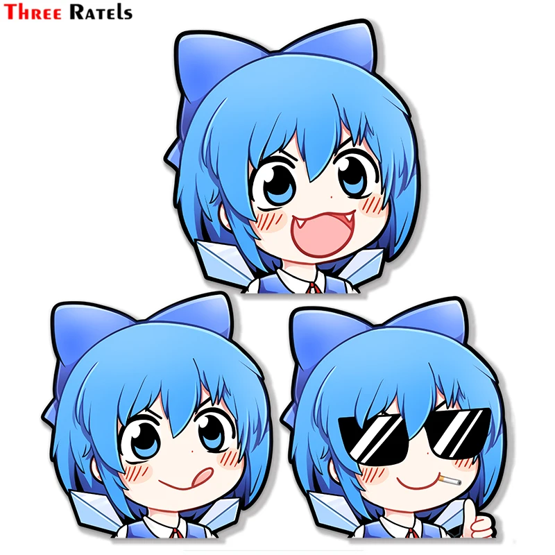 

Three Ratels B302 Chibi Cirno Sticker For Car Window Decoration Auto Accessory Waterproof Property Decals