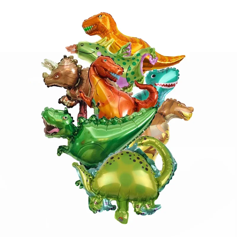 8Pcs Dinosaurier Folie Ballons Kinder Jungen Geburtstag Party Baby Dusche Wohnzimmer Dekorationen kinder Aufblasbare Spielzeug Foto Requisiten