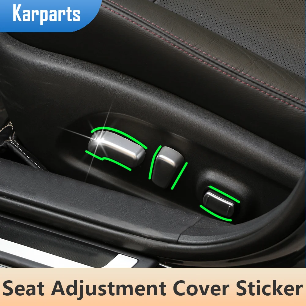 

Car Seat Adjustment Button Cover Sticker Fit for Nissan Teana Qashqai J11 Sylphy X-Trail Rogue T32 Murano Chromium Acessories