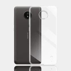 Ultra Thin Clear Silicone Soft Phone Case - Transparent Protective Cover for Nokia C10 (Clear)