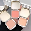 Monochrome Mousse Blush Palette Long-lasting Tin Box Blush Mud Cream Cheek Matte Peach Rouge Contour Tint Korean Girls Makeup 6