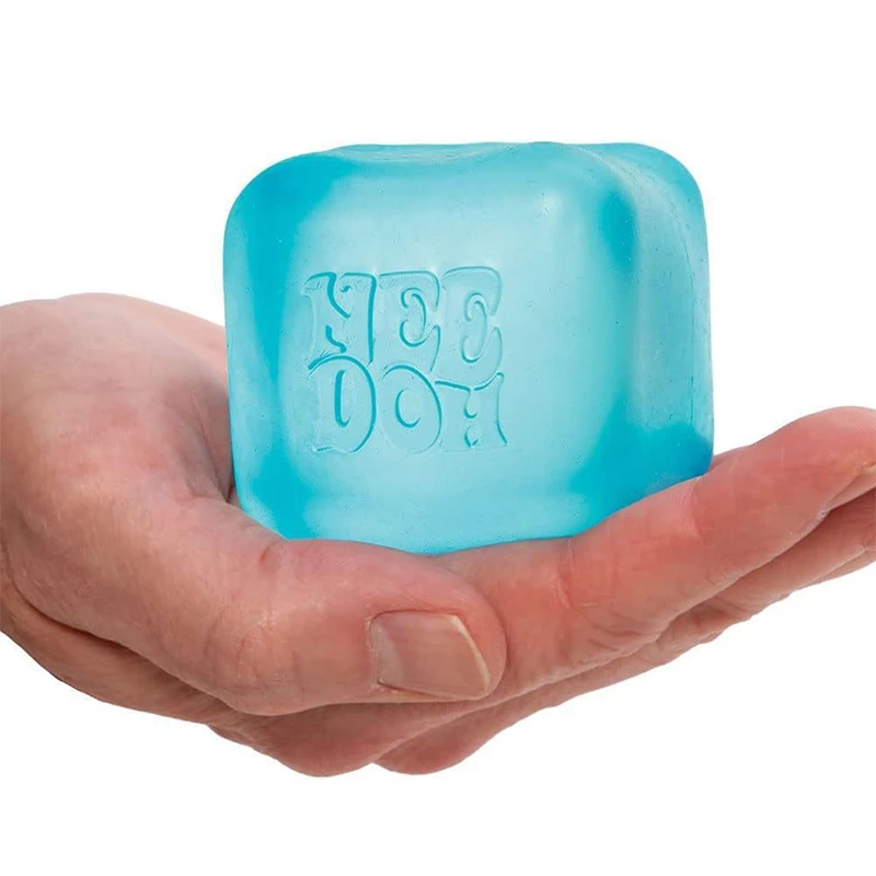 Schylling Needoh Nice‘sCube Sensory Fidget Cube Stress Relief Squishy Cube Anti-Anxiety Squeeze Object for Focus ADHD Population