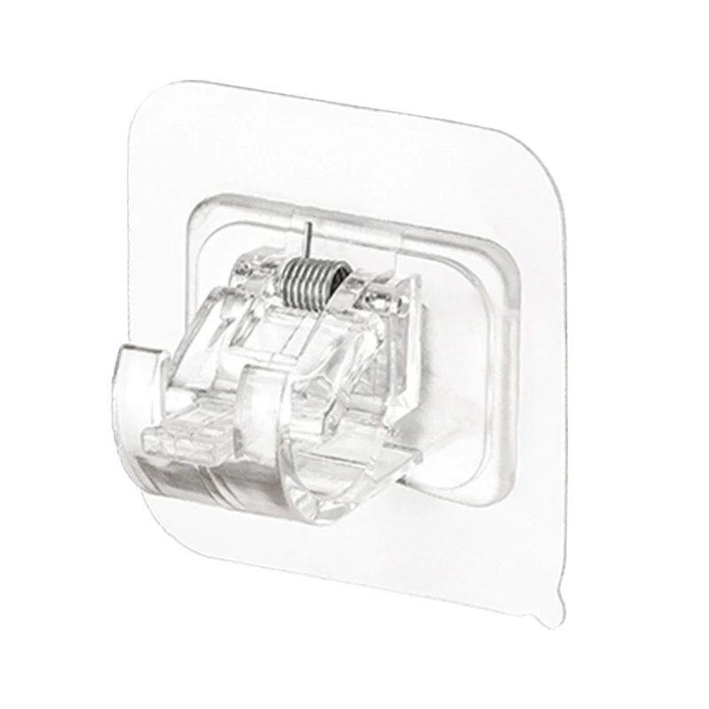 

Hook Sticking Hook Free Punching Curtain Rod, Shower Curtain Rod Hook Household Fixed Clip Hook Rack