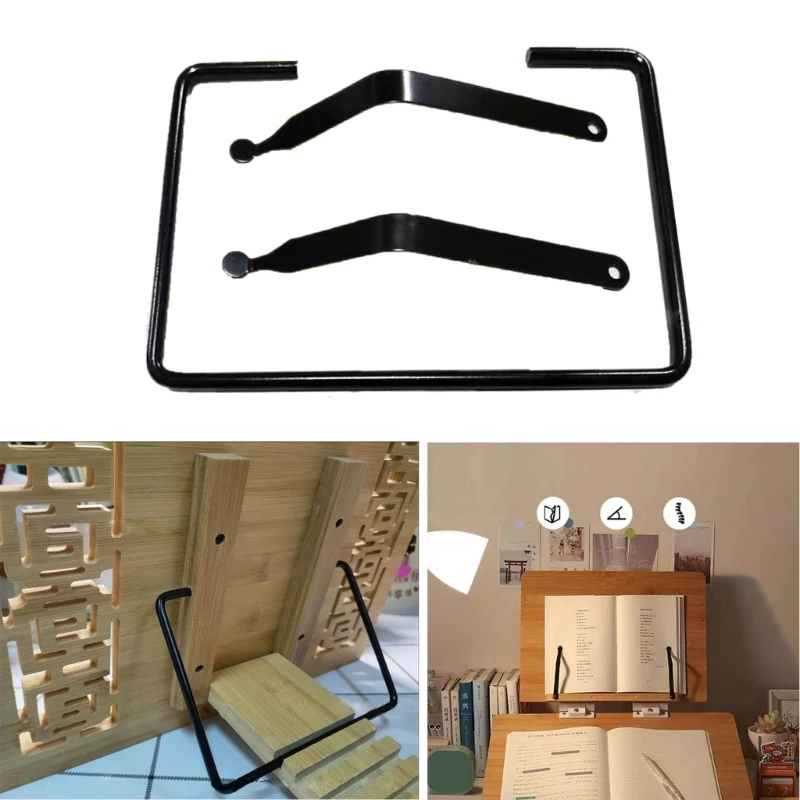 

Durable & Portable Cookbook Holder Clip On Book Stand for Recipes & Music Sheets
