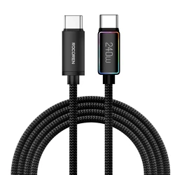 Rocoren 240W High Power Fast Charging USB-C Cable - 1m (240W Black)