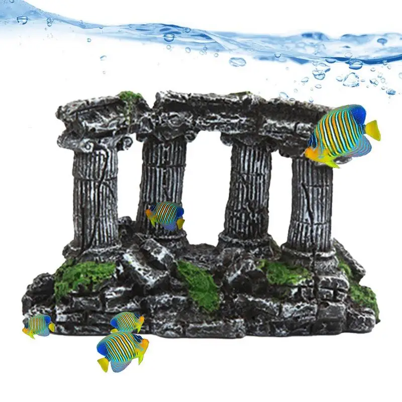 

Fish Tank Decor Tanks Greek Craft Roman Column Habitat Artificial Roman Column Greece Temple Ruin Aquarium Decoration Roman