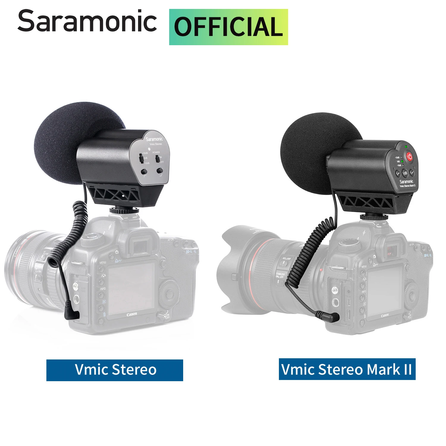 Saramonic Vmic Stereo Cardioid Oncamera Condenser Shotgun Microphone
