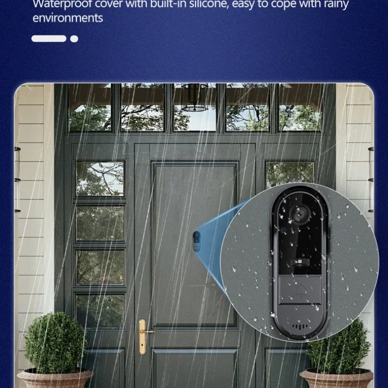 Wireless doorbell 1080P waterproof 4.3-inch IPS screen Infrared Night vision 2.4G camera For Family Apartment M15S