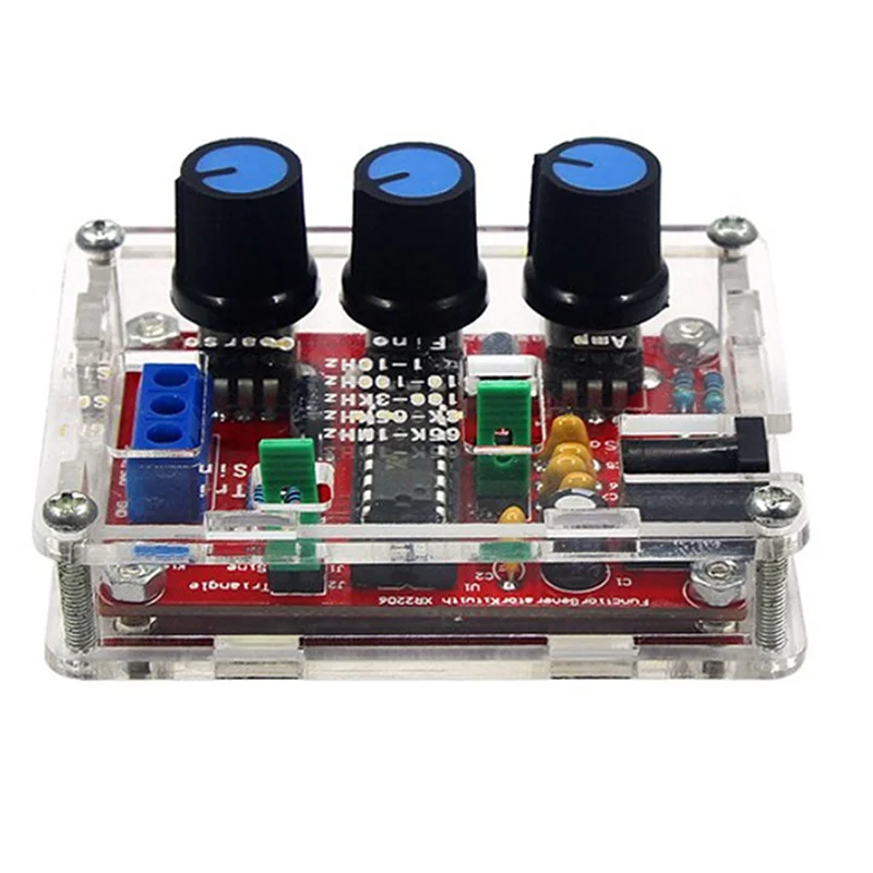 LC-XR2206 고정밀 신호 발생기 DIY 키트 사인 삼각형 구형파 1Hz 1Mhz 주파수 범위 조정 가능한 주파수