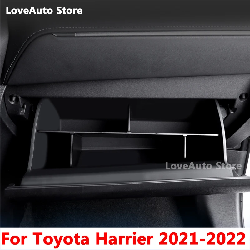 

For Toyota Harrier 2021 2022 Car Co-pilot Glove Box Storage Lattice Compartment Storage Box Interior Decoration Accessories