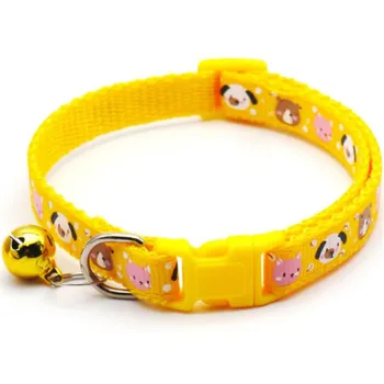 Fashionable Pet Dog Collar Colorful Pattern Dog Bear Cute Bell iLovPets.com