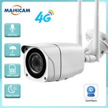 5MP Video Surveillance Camera With Sim Card 4G 3G WIFI Security Protection Outdoor Videcam CCTV Night Vision IP66 Camhi