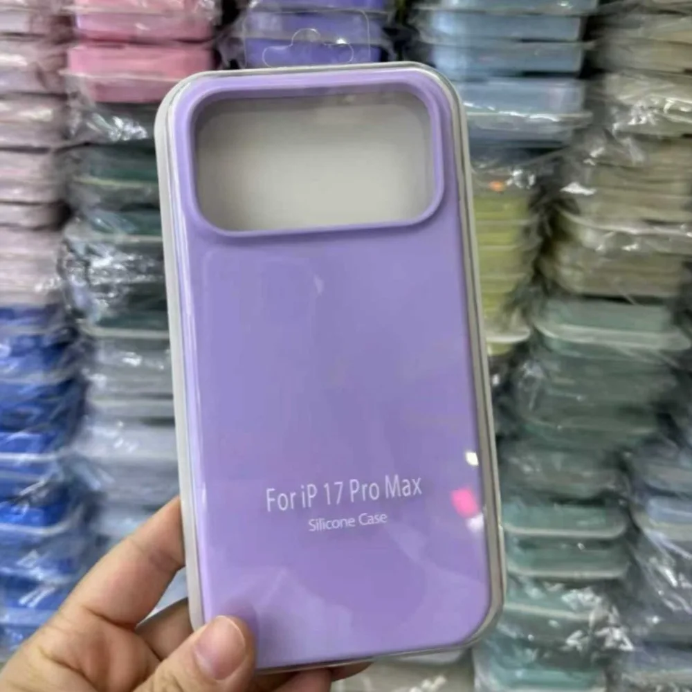 Trendy INS Candy Pure Color Liquid Silicone Protective Phone Case