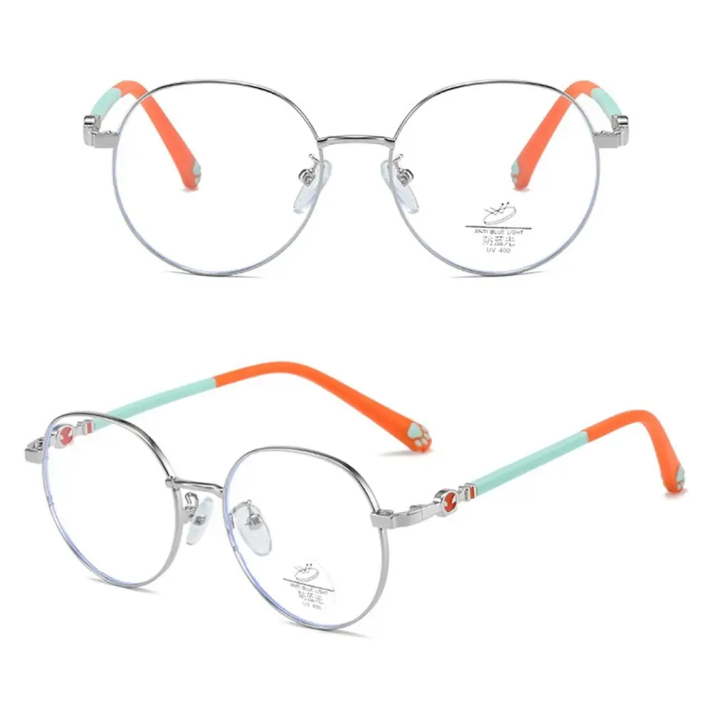 Anti-Blaulicht Kinder Brille Kinder Jungen Mädchen Computer Augenschutz runde Brille ultraleichte Rahmen Brillen Zubehör – Detail 13