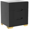Nightstand with Wireless Charging Station & USB Charging, Smart Bedside Table with Adjustable LED Lights, End Table Organizer 3