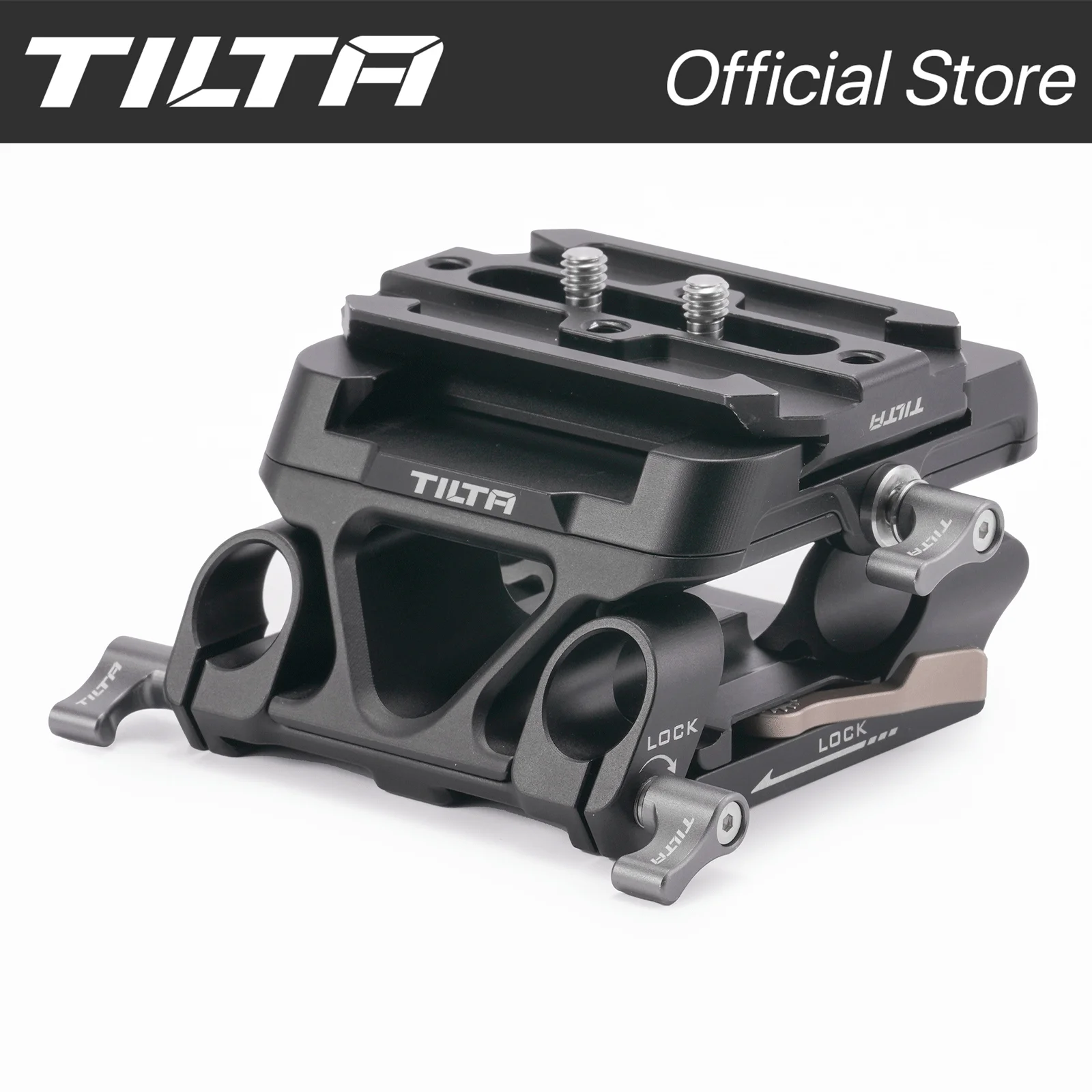 TILTA TA-DBPK-B 15mm LWS Arca Manfrotto Dual Baseplate Kit dual baseplate kit Snap-In Design ARCA and Manfrotto Quick Release Plates