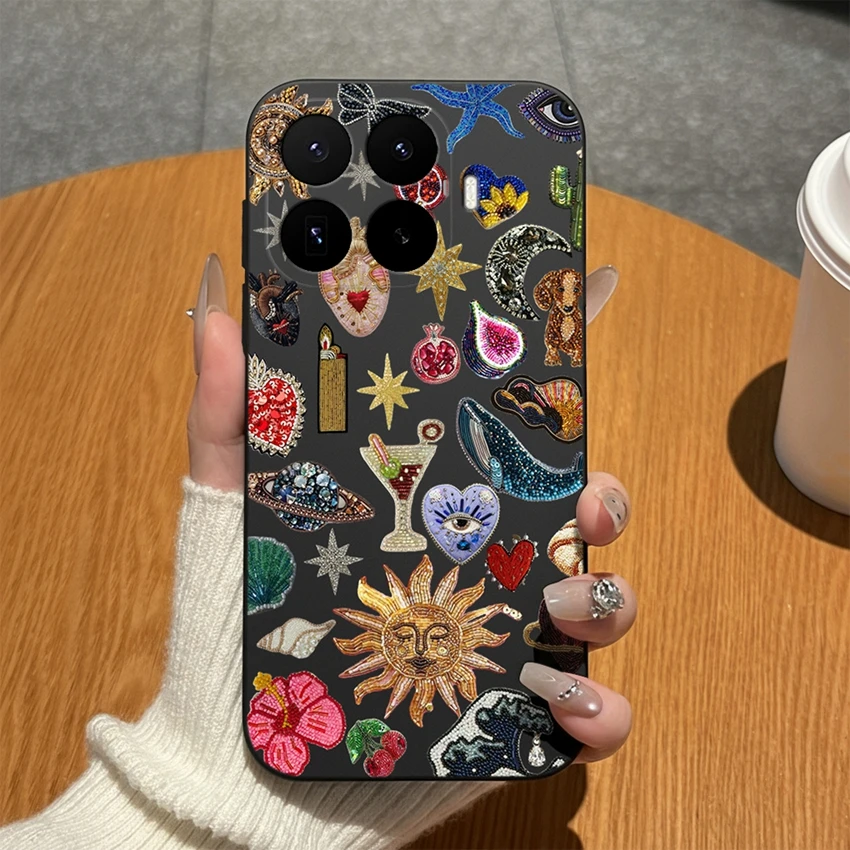 Abstract Art Print Matte Silicone Scratch-Resistant Phone Case - Lightweight Coque