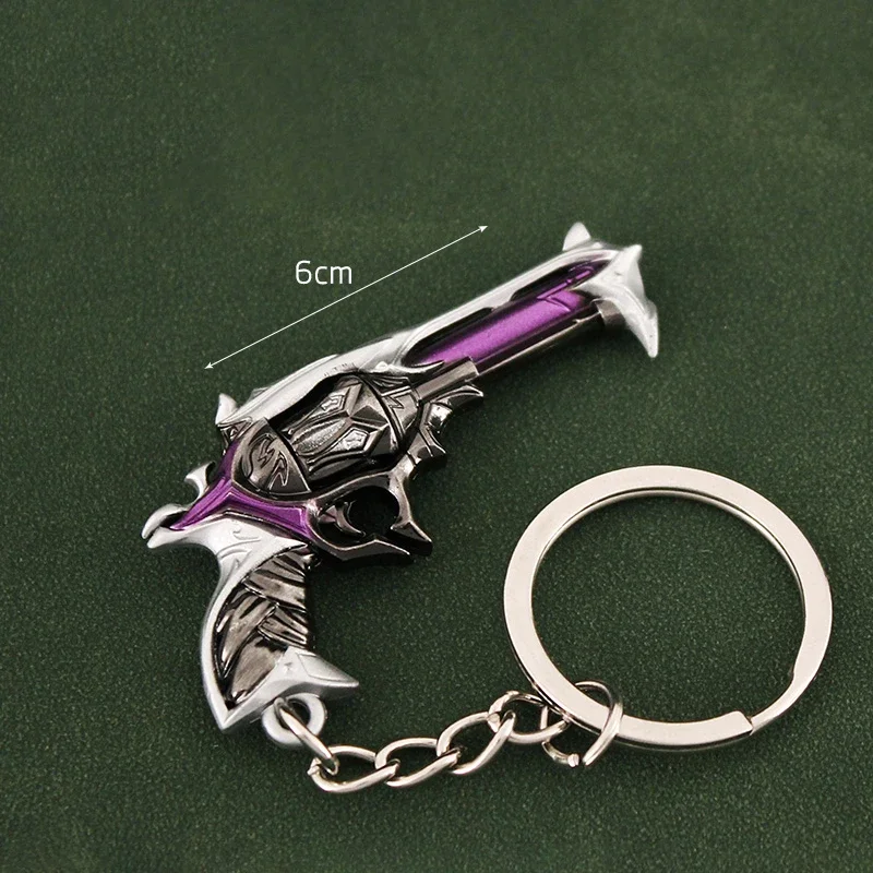 Valorant Weapon Rifles Vandal Prime Reaver 2.0 Karambit Knife Metal Game Peripheral Samurai Sword Model Keychain Gifts Toys Boys