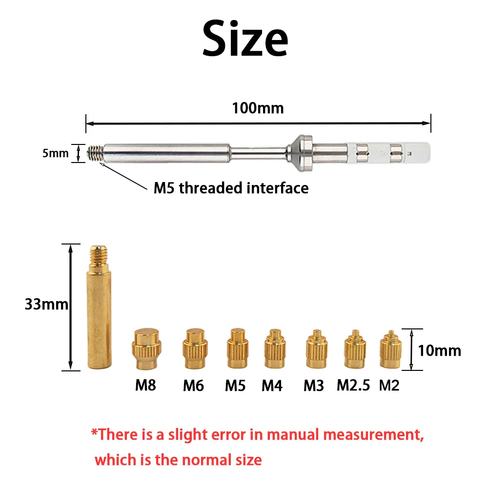TS/T65 Heat Insert Nut kit 3D threaded hole Implanted Hot Melt Brass Nut Pressur