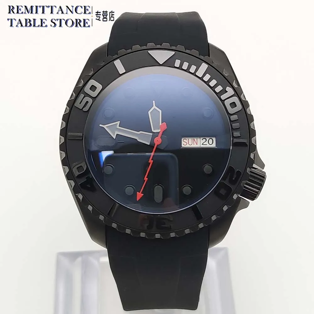 

Мужские часы с сапфировым стеклом премиум-класса матовый черный корпус NH36 автоматические механические черные светящиеся часы мужские повседневные модные часы