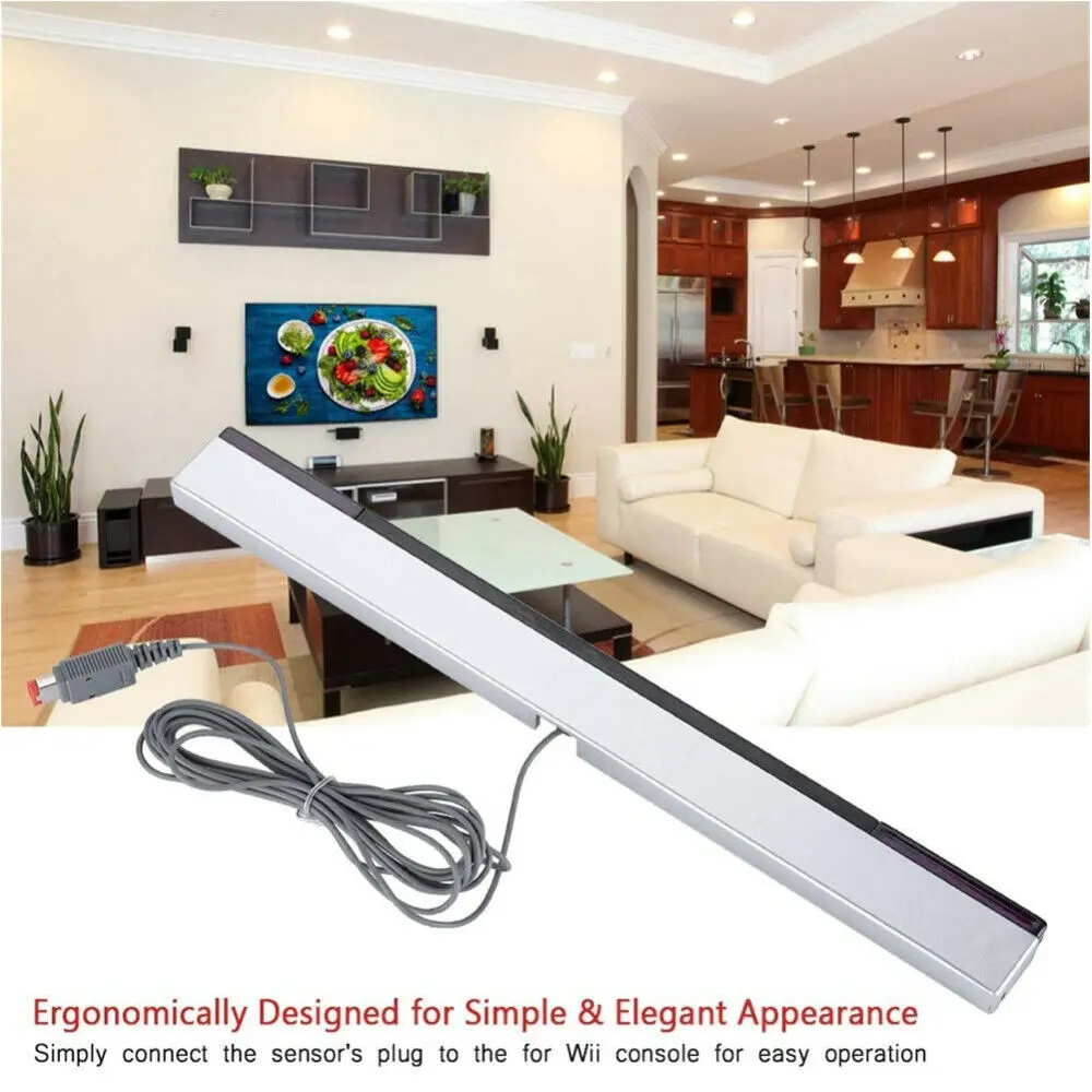 Wired Sensor Bar Infrared IR Signal Ray Sensor Bar Replacement Ray Motion Sensor Bar Compatible With Wii And Wii U Console