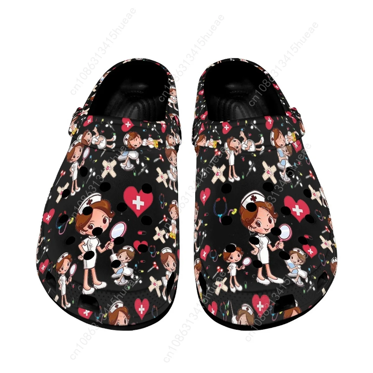 NURSE Design Summer Beach Sandals Non-slip Breathable Home Bathroom Shower Slippers Nursing Adult Casual Flat Slides Female 2023
