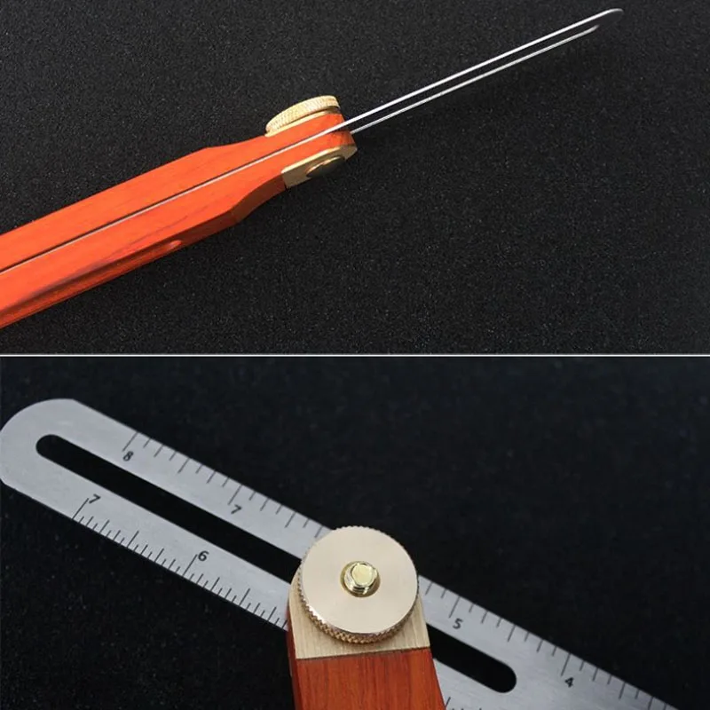 Woodworking Stainless Steel Angle Finder Gauge with Rosewood Handle