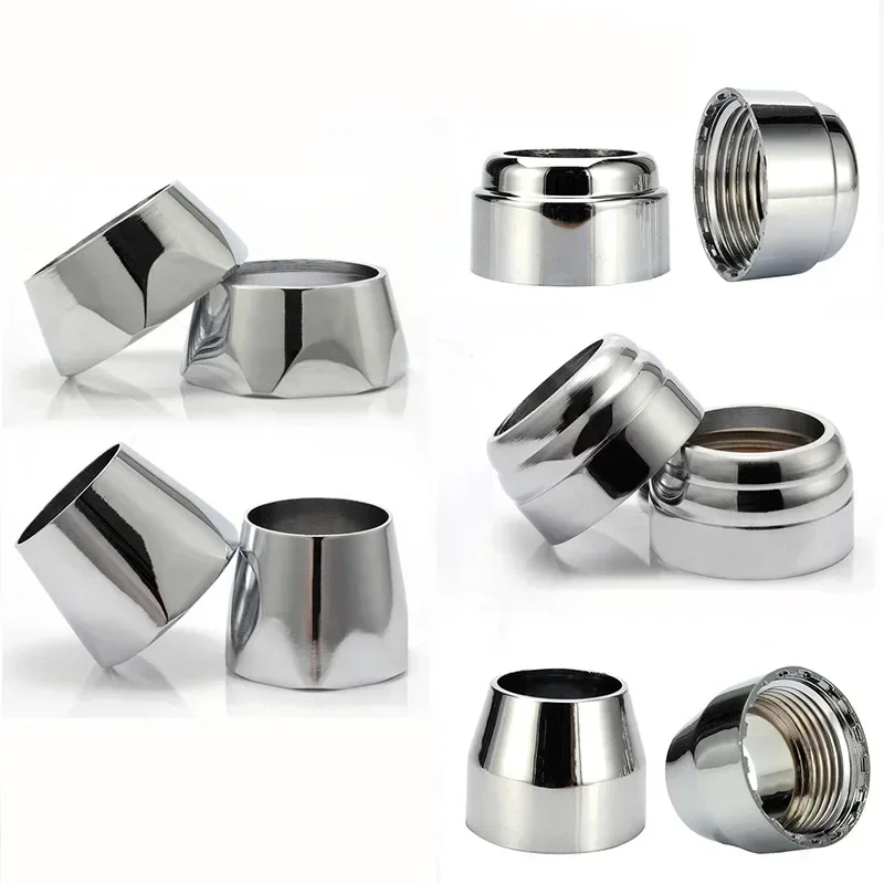 2PC Faucet Universal Outlet Bend Fixed Nut Tap Water Pipe Base Replacement Hole Covers for Kitchen Bathroom Hardware Accessories