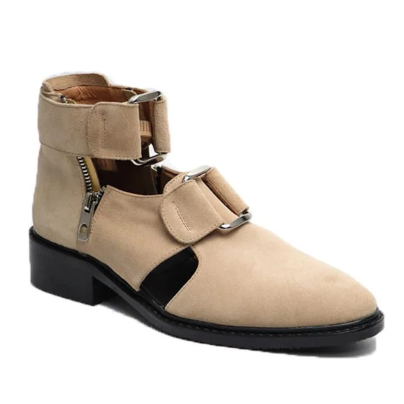 

2023 New Summer Men's Sandals Personalized Thick Bottom Pointed Beach Men's Genuine Leather Sandals Handmade Top Quality, 37-46