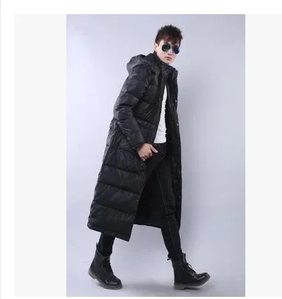 Men long down jacket new winter thickening over-the-knee big yards warm coat puffer jacket canada