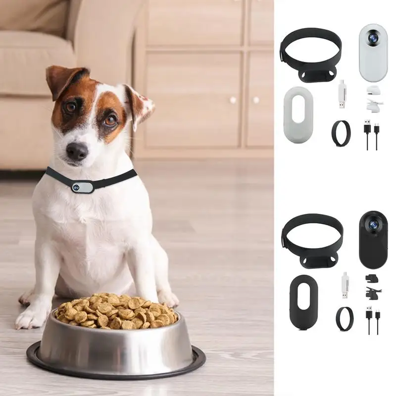 Dog Tracker Collar Hd 1080P Wireless Cat Camera Collars Sport/Action Camera with Video Records Wireless Collar Pet Supplies