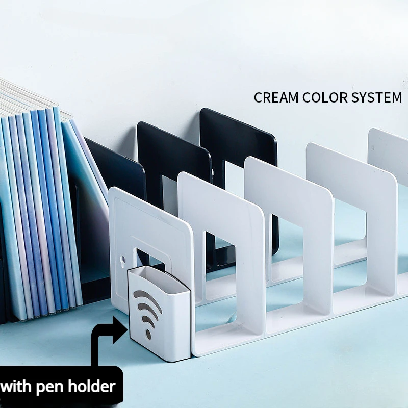 Acrylic Bookends Book Stand Holder Book Desk Organizer Divider Table Shelf Book Holder Transparent Accessories