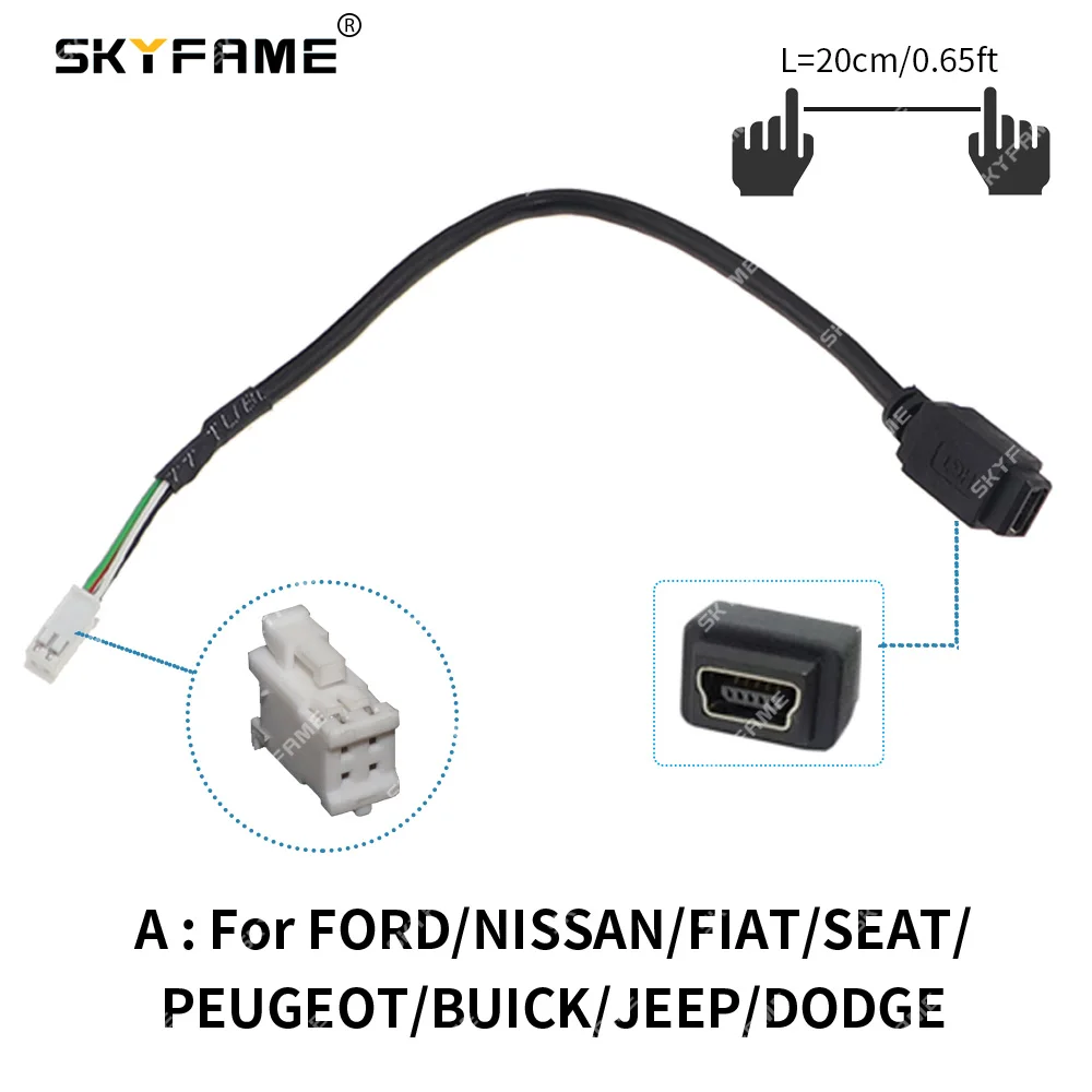 4pin Original USB Converter Cable Adapter for Car Android
