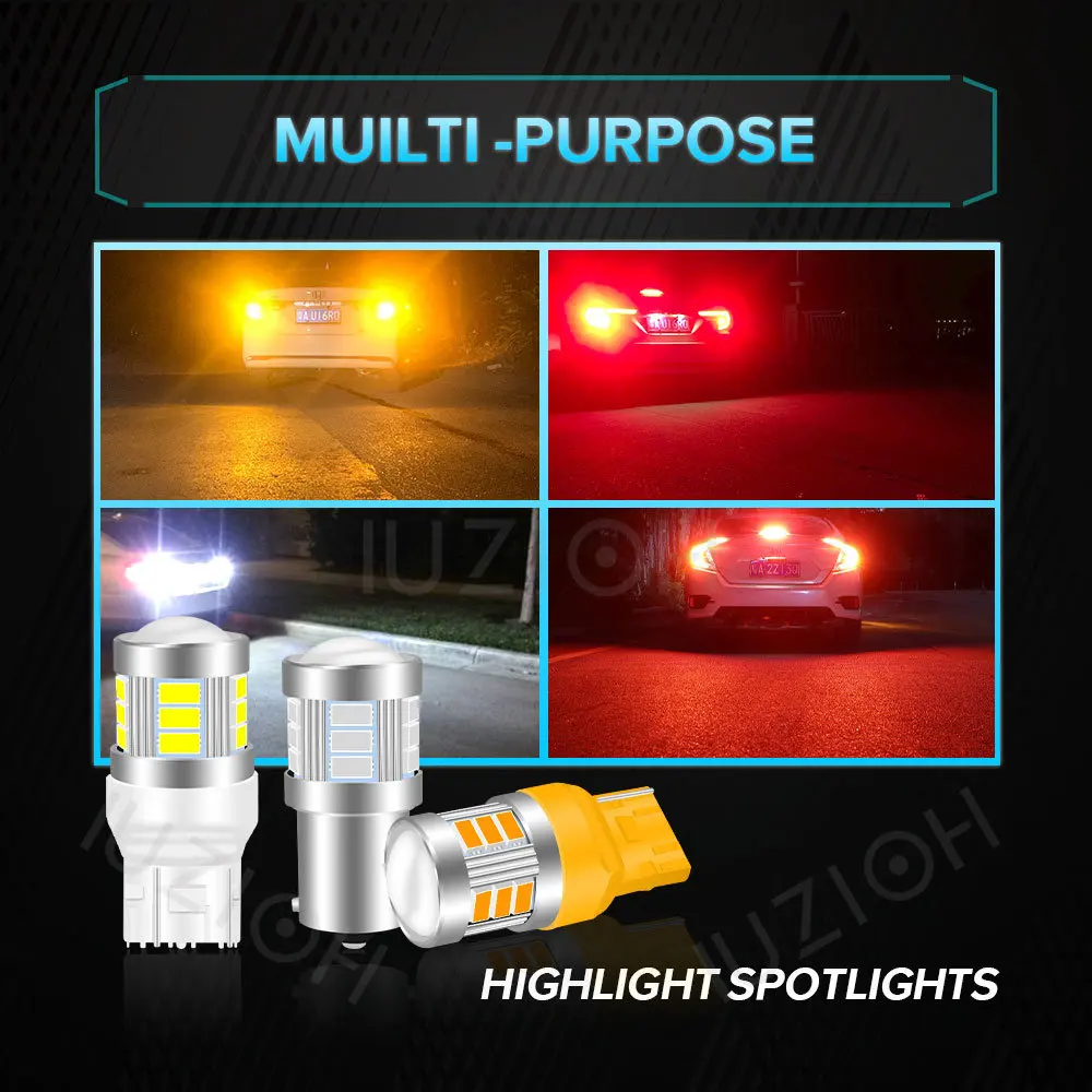 IUZIOH ڵ LED 1156  1157, 1x R5W R10W, P21W, BA15S, T20, S25, 7440, 7443, BAY15D, WY21W, W21W, P21, 5W, W21, 5W, 