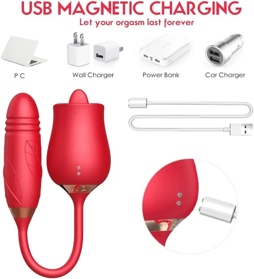 Rose Sex Toy Tongue Licking Clitoris Vibrator for Women G Spot Clitoral Double Stimulation Clitoral Vibrators Scbe86333efc24036a6adf38c6266cb245