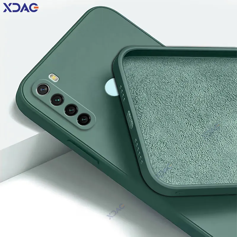 Silicone Square Shockproof Phone Case – Soft, Protective, and Cute Back Cover