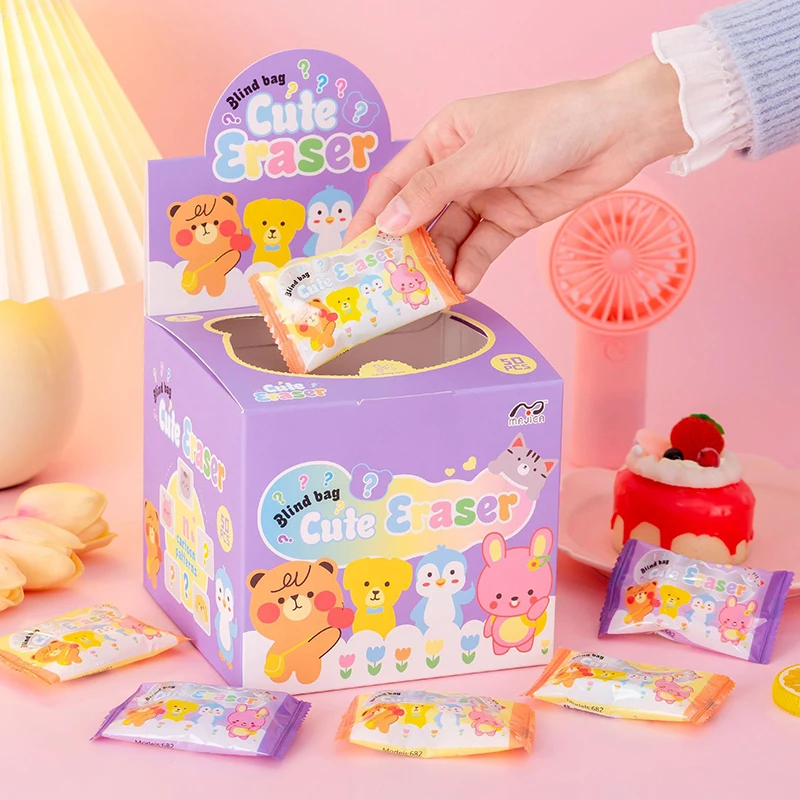Lot de 34 mini gommes en forme d'animaux en vrac, gommes puzzle amovibles pour enfants, cadeaux de fête, prix d'étudiants, cadeaux de carnaval et