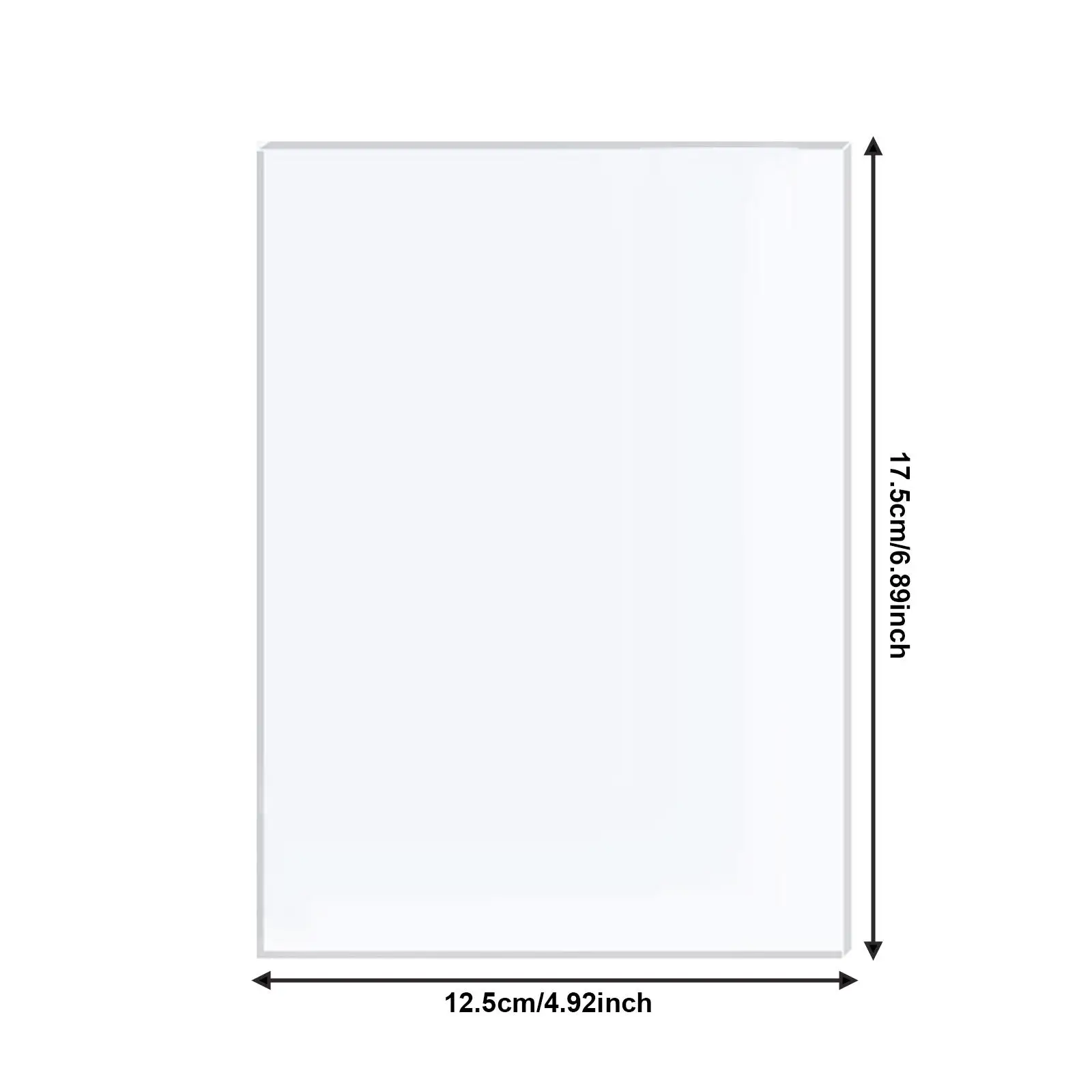10Pcs Clear Acrylic Sheets Plexiglass Sheets Multifunctional Crafting Supplies 2mm Thick Acrylic Boards for Display Projects