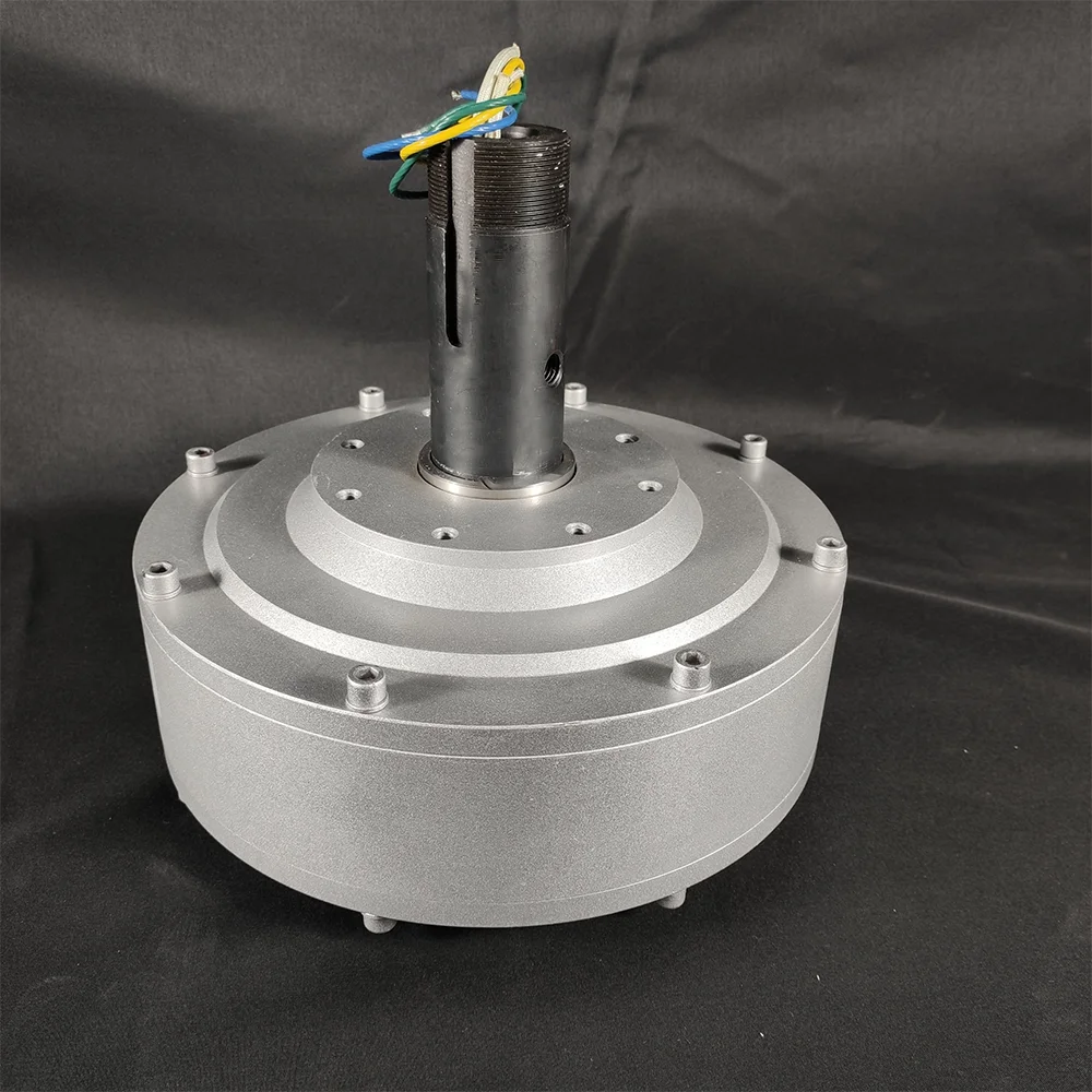 Rare Earth Permanent Magnets 2000W 500RPM 12V 24V 48V 96V Coreless Permanent Magnet Alternator Generator Motor For Wind Turbine