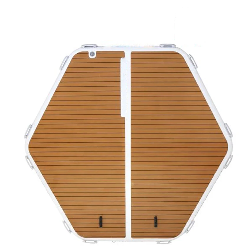 

Надувная Шестигранная плавающая док-станция DWF, Летние Водные поплавки, портативная яхта Dok для бассейна/океана