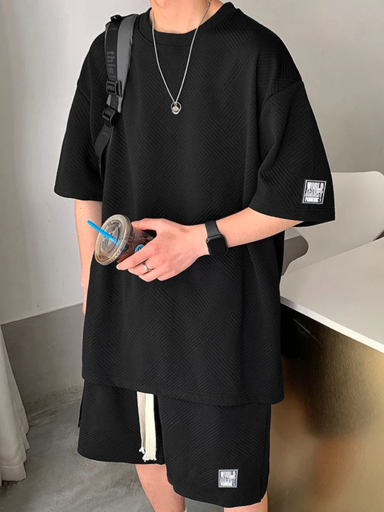 Gmiixder Summer Unisex Asual Suit Men's Hong Kong Style
