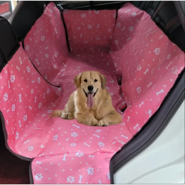 CAWAYI KENNEL Dog Carriers Waterproof Rear Back Pet Dog Car Seat Cover Mats Hammock Protector with Safety Belt Transportin Perro 6